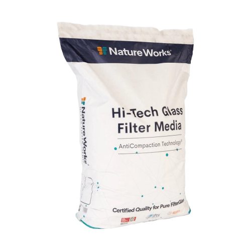 Üveg szűrőtöltet, Nature Works Stage-1, 0,6–1,2 mm, medencéhez, újrahasznosított üveg, 20 kg