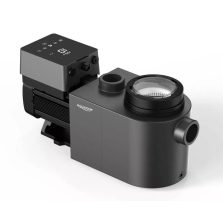   Inverteres medence szivattyú, Aquagem InverEco DE23, digitális vezérlés, 30–100% teljesítményszabályzás, 4 programozható időzítés, érintőkijelző, visszamosás funkció, 1,1 kW, 27 m3/h