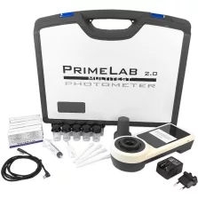   PrimeLab 2.0 Multitest photometer digitális vízelemző magán, közületi medencékhez, Starter Kit Turbidity