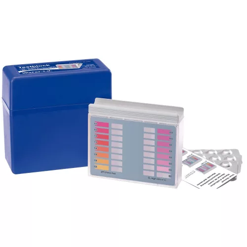 Medence vízelemző, Pooltester PT200, fehér, tablettás, pH mérés, aktív oxigén mérés