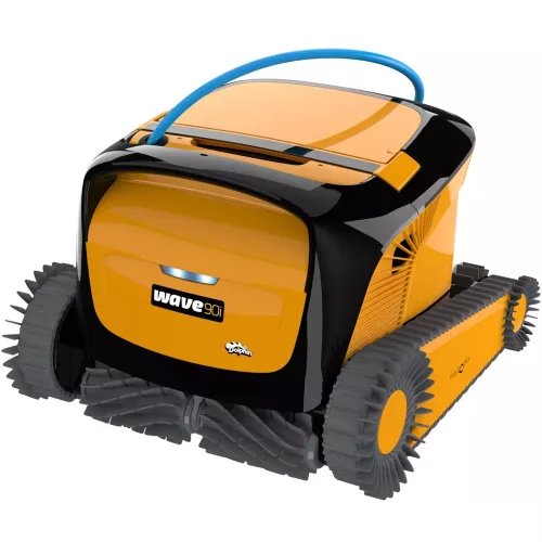 Medencetisztító robot, Dolphin Wave 90i EU, padló- és oldalfal tisztítás, applikáció vezérlés, 2/3/4 órás ciklusidő, kombinált többrétegű szűrőrendszer, 19 m³/h szívóteljesítmény