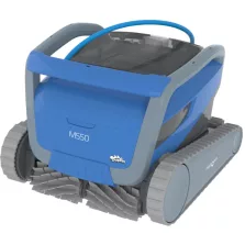   Medencetisztító robot, Dolphin M550, teljes medencetisztítás (padló, fal és vízvonal tisztítás), MyDolphin Plus applikáció vezérlés, Dual Drive navigáció, többrétegű szűrőrendszer, 19 m³/h szívóteljesítmény