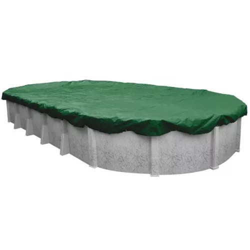 Medence téli védőtakaró, Supreme PE, 3,6 x 5,4 m, UV álló, 150 mikron, ovális, laminált polietilén