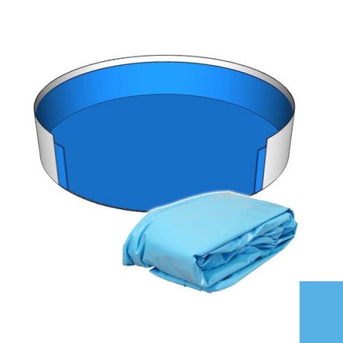Medence belső fólia, Ibiza, kék, 4,00 x 1,20 m, UV álló, 0,80 mm, kör alakú medencéhez