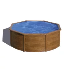   Gre famintás fémpalástos medence szett, vízforgatóval és létrával, D300 x 120 cm