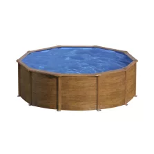   Gre famintás fémpalástos medence szett, vízforgatóval és létrával, D460 x 120 cm