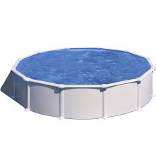   Gre fémpalástos medence szett, vízforgatóval és létrával, D460 x 132 cm