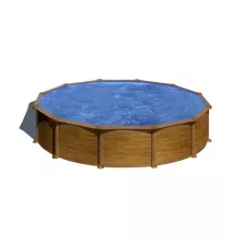   Gre famintás fémpalástos medence szett, vízforgatóval és létrával, D550 x 132 cm