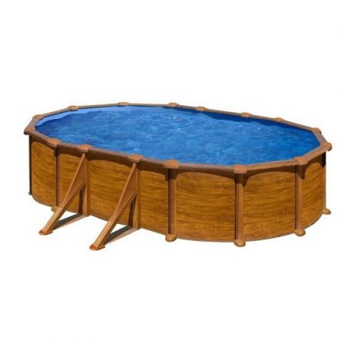 Gre famintás ovális fémpalástos medence 730 x 375 x 132 cm 