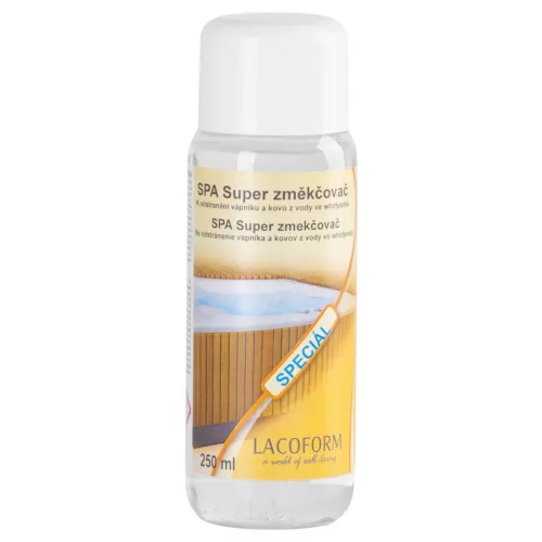 Jakuzzi vízlágyító, Chemoform SPA Super, fehér, 250 ml, vízkő- és fémion megkötő, gazdaságos adagolás, rendkívül hatékony