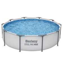   BESTWAY Steel Pro Max csővázas medence szett, 305 x 76 cm, papírszűrős, vízkapacitás 4678 l (56408)