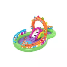   BESTWAY, 53117, Sing 'n Splash, felfújható gyermekmedence, 2,95 x 1,90 x 1,37 m