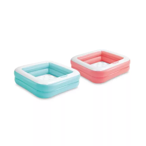INTEX 57100, Play box, felfújható sokszínű gyermekmedence, 0,86 x 0,86 x 0,25 m