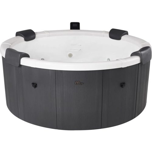 Jakuzzi, MSpa Frame Denver F-DE066W, 6 személyes, 970 l, 182 x 70 cm, masszázs funkció, LED világítás, UVC fertőtlenítés, fa hatású burkolat