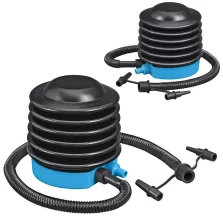   Lábpumpa, BESTWAY, fekete, 0,3 l/ciklus, 13 cm, 3 cserélhető fúvóka, felfújás és leeresztés funkció, rugalmas tömlővel (62147)