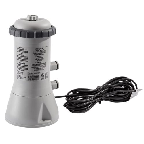 Papírszűrős vízforgató szivattyú, INTEX Krystal Clear C1000, 3,8 m³/óra, 99 W, szürke, szerviz dobozos, IPX7 védettség (11470)