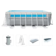   INTEX MetalPrism Set Vision négyszögletű medence 400 x 200 x 120 cm (26770)
