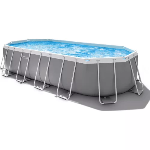INTEX MetalPrism Set ovális medence 610 x 305 x 122 cm (26798)