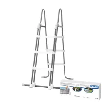   INTEX Biztonsági medence létra 3 fokos 91-107cm magas medencékhez (28075)