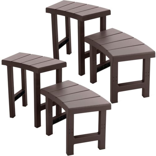 Pad szett, Intex PureSpa, 221 × 76 × 60 cm, barna, 2 közepes és 2 magas pad, összekapcsolható, 160 kg teherbírás, 4 személyes kerek jakuzzihoz (28515)