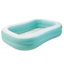   Családi medence, Intex Aqua Swim Center, 229 × 152 × 48 cm, kék, 600 literes, felfújható, puha oldalfalakkal (57181)