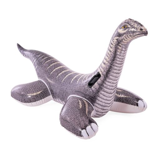 Úszó sziget, Intex, felfújható, brontoszaurusz alakú, szürke, 178 x 94 cm, 2 kapaszkodó fogantyúval (57584)