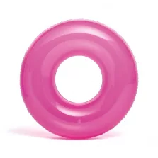 INTEX átlátszó rózsaszín úszógumi D76cm (59260)