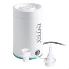   Elektromos pumpa, Intex Quickfill AC400, 220–240 V, fehér, felfújáshoz és leeresztéshez, nagy teljesítményű légáramlás, két cserélhető fúvókával, túlmelegedés elleni védelemmel (66646)