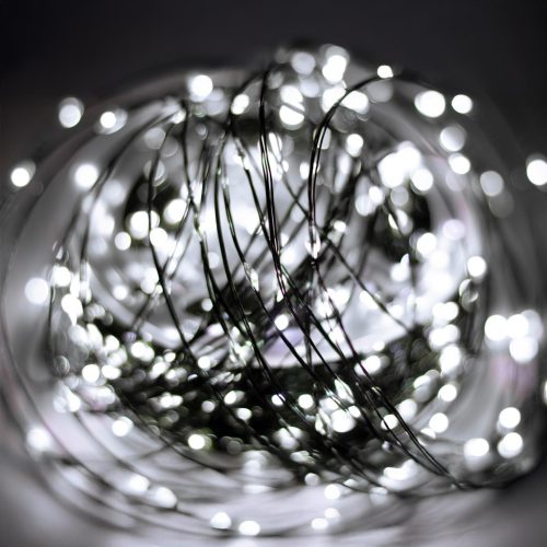 HOME ML1500WH micro LED-es fényfüzér, 150 m, 1500db hidegfehér micro LED, 8 program, időzítés, hálózati adapter, távirányító, kül- és beltéri kivitel