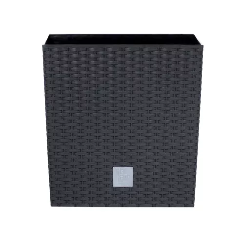 Prosperplast Rato Square kaspó antracit 26,5 x 26,5 x 50 cm