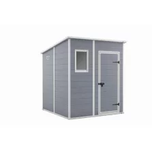   Keter MANOR 6 x 6 Penthouse kerti tároló szürke / fehér, padlóval