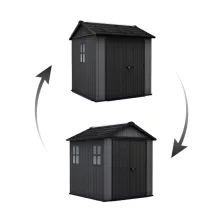   Kerti ház Keter Newton Plus széles 7x7,5 szürke, padlózattal