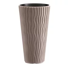 Prosperplast SANDY SLIM virágcserép mokka 34,9 cm