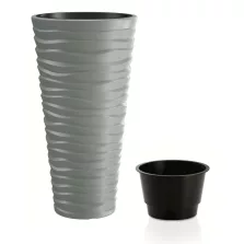 Prosperplast SAND SLIM virágcserép szürke 34,9 cm