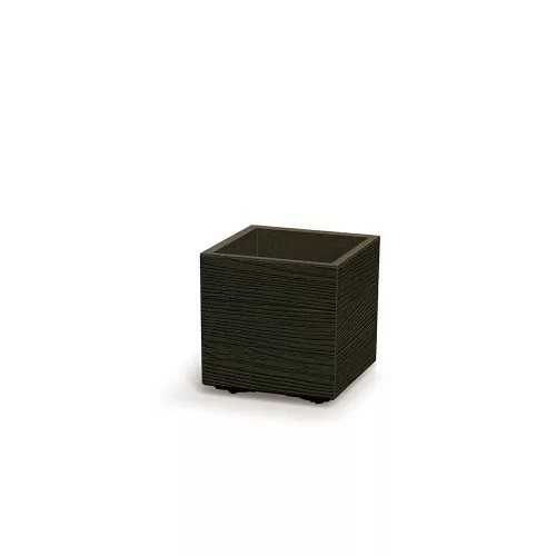 Prosperplast MADERA SQUARE öko fa 28,8 cm kávébarna
