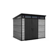 Kerti ház Keter PENT Signature 9x7 Storm Grey, padlóval