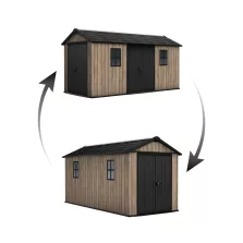 Keter Apex 7,5 x 15 Ashwood kerti ház, padlóval