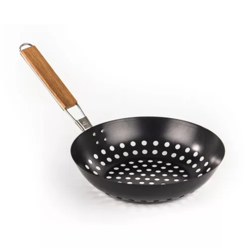 G21 grillező eszköz - grillserpenyő kerek tapadásmentes felülettel