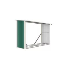 G21 WOH 335 tüzifa tároló - 242 x 89 cm, zöld