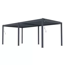  G21 Austin Premium 6x3 m bioklimatikus pergola, antracit alumínium
