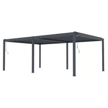  G21 Austin Premium 6x4 m bioklimatikus pergola, antracit alumínium