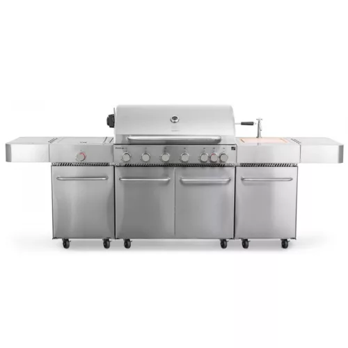 G21 Nevada BBQ konyha Premium Line gázgrill, 8 égőfej + ajándék nyomáscsökkentő