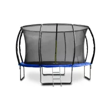   G21 SpaceJump trambulin védőhalóval, 366 cm, ajándék létrával, kék színben