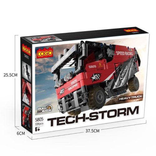 COGO® 5805 | lego-technic-kompatibilis építőjáték | 339 db építőkocka | Versenykamion