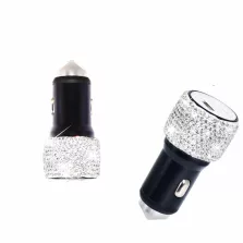 USB töltő kristályos női