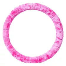 Kormányvédő huzat plüss rózsaszín