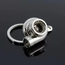 Turbó kulcstartó króm