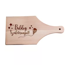 Születésnapi vágódeszka vidám felirattal - nyeles