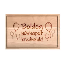 Névnapi vágódeszka lufikkal - nagy