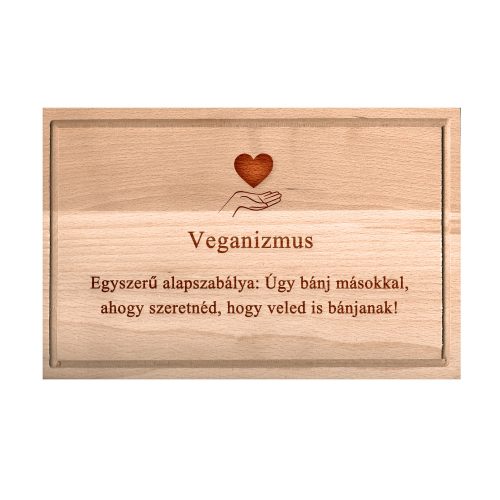 Veganizmus vágódeszka - nagy